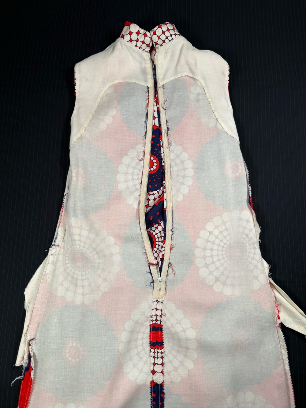 Vintage Mod Floral Geometric Shift Dress - Picture 10 of 16